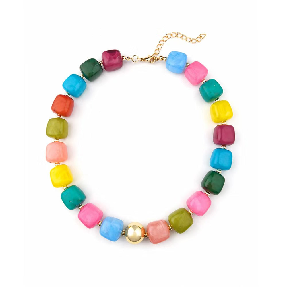 Preston Chunky Necklace- Multi