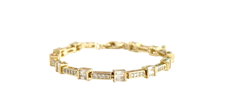 Reanne CZ Gold Bracelet