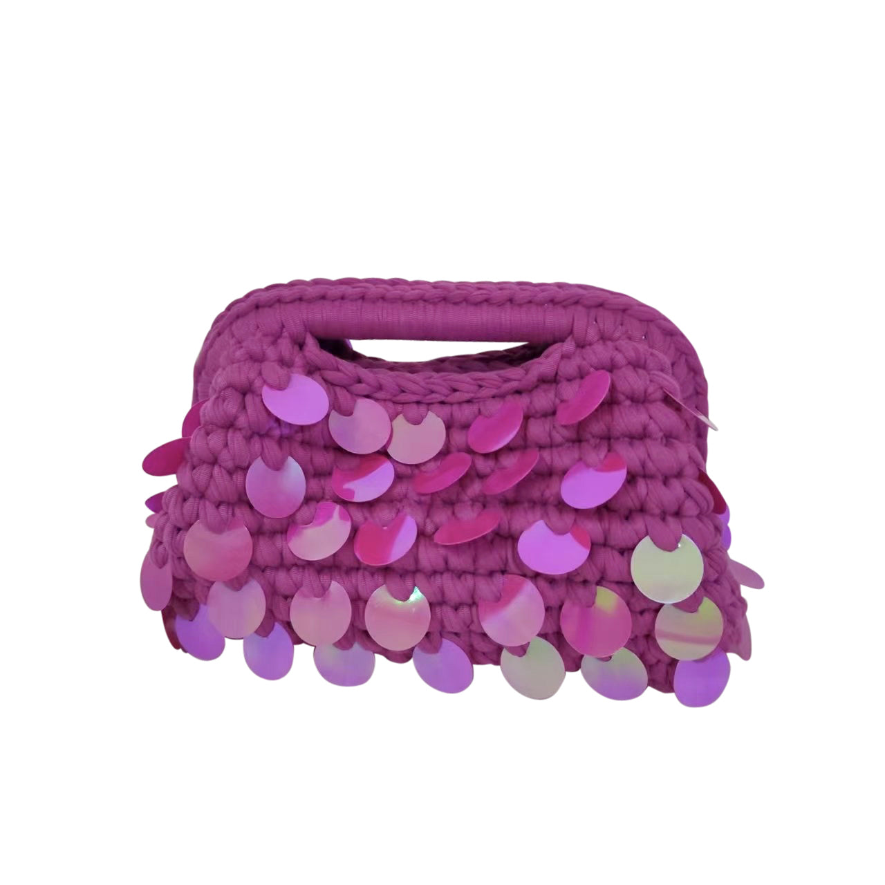 Tropez Woven Bag- Magenta