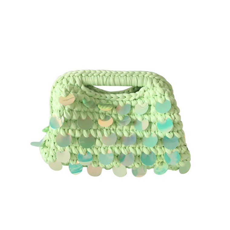 Tropez Woven Bag- Green