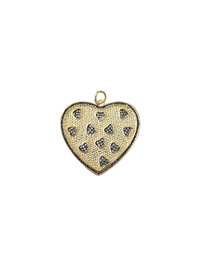 Two Tone Heart Charm