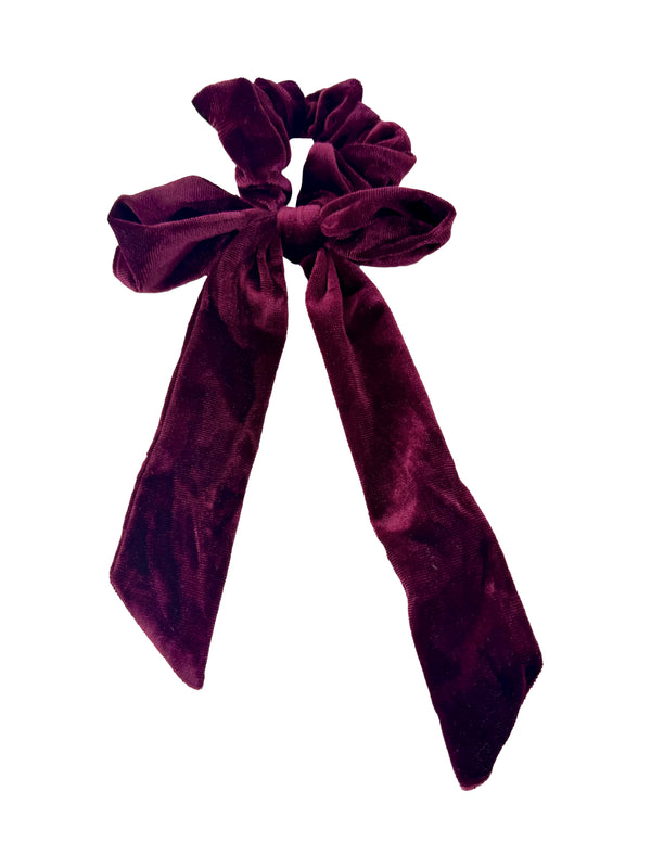 Velvet Bow Scrunchie