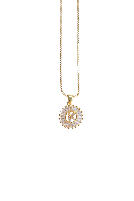 Circle Initial Necklace