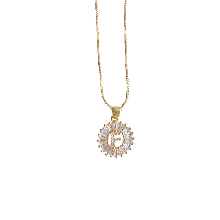 Circle Initial Necklace